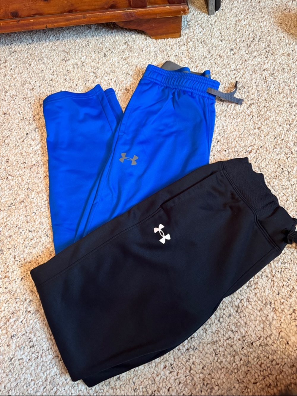 Under Armour Kids Joggers in Royal Blue and Black